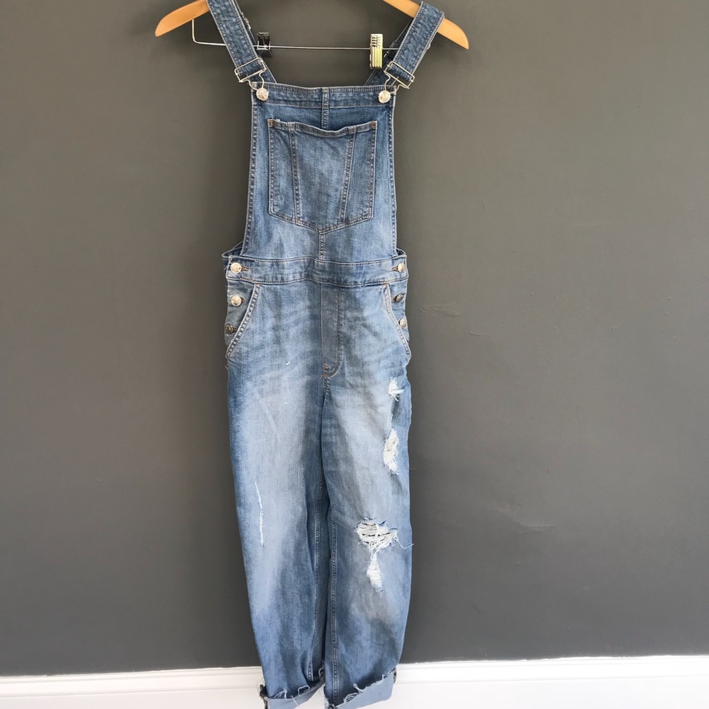Distressed Overalls